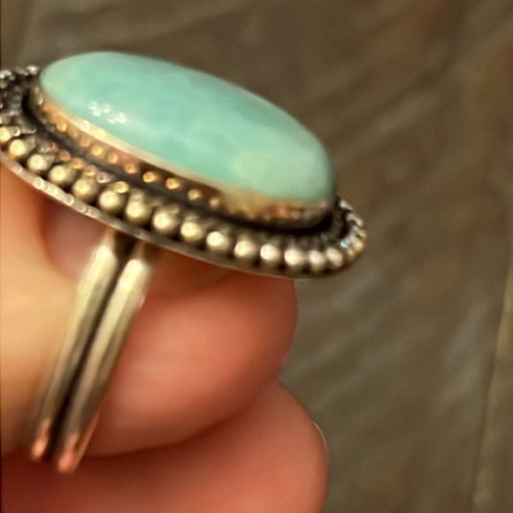 Amazonite 925 Ring size 10 - Picture 5 of 5